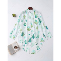 Cactus High Low Shirt Loungewear
