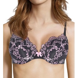 Maidenform DM9900 Love The Lift Push Up & In Lace Demi Bra (Rising Smoke/Peach 40B) found on Bargain Bro Philippines from herroom.com for $30.80