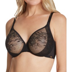 Gossard 13001 Glossies Lace Sheer Bra (Black 36FF) found on Bargain Bro Philippines from herroom.com for $61.00