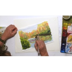 Painting a Boat in Water
