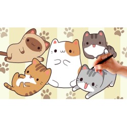 How To Draw Cute And Kawaii Cartoon Cat