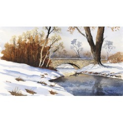 Paint A Winter Scene In Watercolours
