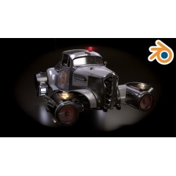 Creating a retro futuristic car in Blender