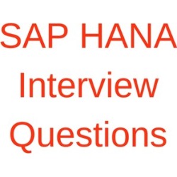 SAP HANA interview questions