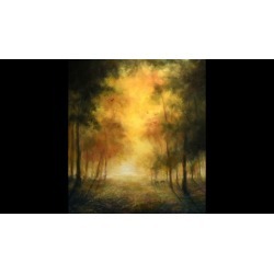 Painting a Sunset Forest for Art Therapy