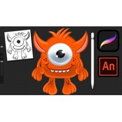 Create animated 2D characters using Procreate and Animate CC