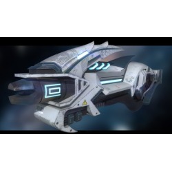 create a science fiction gun using blender