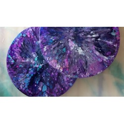 Alcohol Ink and Resin DIY Projects Drink Coasters and Knobs!