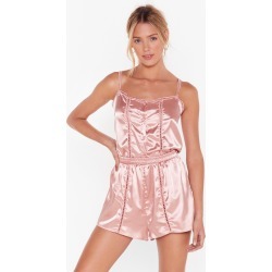 Don't Wake Me Up Satin Pajama Set
