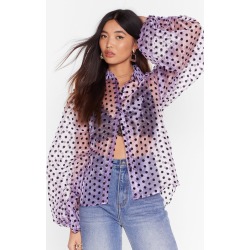 Spot Enough Drama Oragaza Balloon Sleeve Shirt