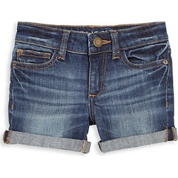 DL1961 Premium Denim Toddler's & Little Girl's Piper Cuffed Denim Shorts - Sea Lion - Size 6