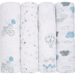 aden + anais Classic Blue Swaddle Blanket Set