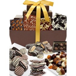 Chocolate Covered Company Mega Delectable Artisan Chocolate-Covered Basket