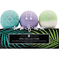 Spa Collection Hidden Jewelry 3-Piece Bath Bombs Gift Set