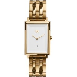 Montre en acier inoxydable doré Charlie