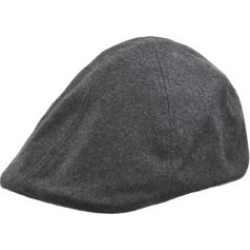 Casquette plate en mélange de laine à visière bec de canard