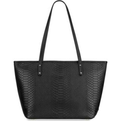 Taylor Mini Python-Embossed Leather Tote