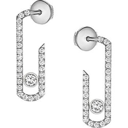 Messika Women's Messika By Gigi Hadid Move Addiction 18K White Gold & Diamond Pavé Drop Earrings - White Gold