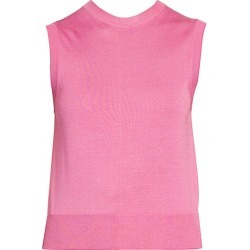 Dolce & Gabbana Women's Sleeveless Silk Knit Shell Top - Pink - Size 46 (10)