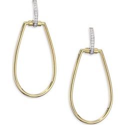 Roberto Coin Women's Oval Diamond and 18K Yellow Gold Drop Earrings - Yellow Gold