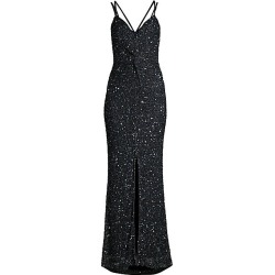 Parker Black Women's Luna Sleeveless Sequin Gown - Midnight - Size 8