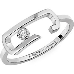 Messika Women's Messika By Gigi Hadid Move Addiction 18K White Gold & Diamond Ring - White Gold - Size 6