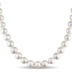 Collier en argent sterling avec perles d'eau douce de 7,5 à 8 mm