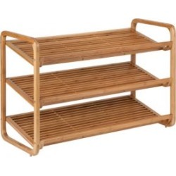 3-Tier Bamboo Shoe Rack Organizer