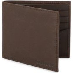 Waxed Cotton & Leather Trim Bi Fold Wallet