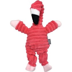 Rainbow Bright Knotted Flamingo Dog Toy