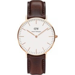 Montre Classic Bristol avec bracelet en cuir, 36 mm