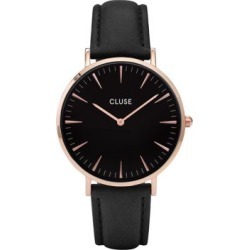 Montre analogique, avec bracelet en cuir, La Bohème CL8001