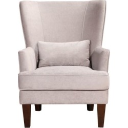 Fauteuil en velours Prince (gris)