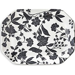 Ralph Lauren Burleigh Garden Vine Rectangular Tray - Black