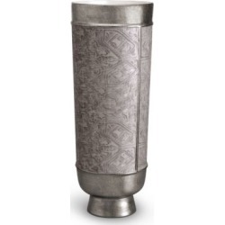 Fortuny Moresco Earthenware Platinum-Finish Vase