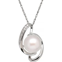 Collier en argent sterling avec perle en pendentif