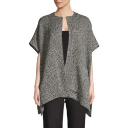 Poncho en coton texturé