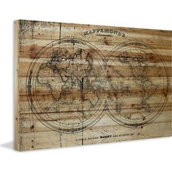 Mappe Painting Print on Natural Pine Wood