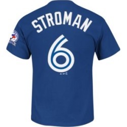 T-shirt des Blue Jays de Toronto avec applique du 40e anniversaire, Marcus Stroman