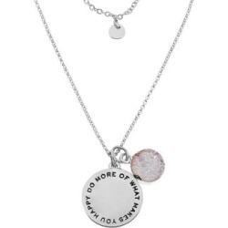 Collier argenté Happy Good Karma