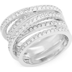 Swarovski Crystal Spiral Ring