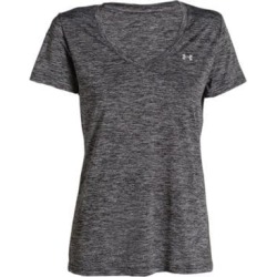 T-shirt technique à col en V de fantaisie