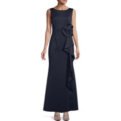 Sleeveless Cascade Ruffle Gown