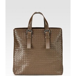 Bottega Veneta Men's North/South Bucket Tote - Brown