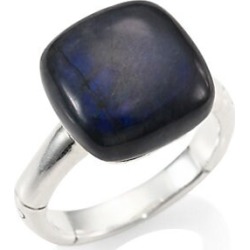 Bamboo Gemstone & Sterling Silver Ring
