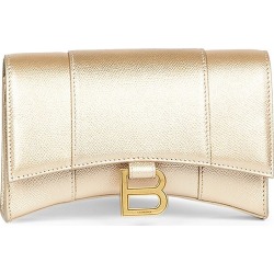 Hourglass Metallic Leather Wallet-On-Chain found on MODAPINS