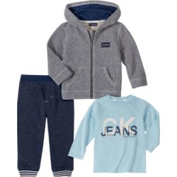 Ensemble veste, pantalon et haut en mélange de coton pour bébé garçon, 3 pièces