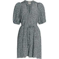 Women's Ariette Puff-Sleeve Dress - Petite Turqouise - Size 12 found on Bargain Bro from Saks Fifth Avenue for USD $85.21