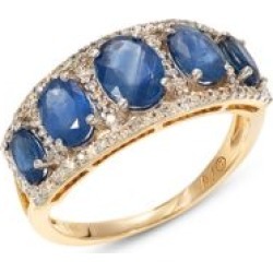 Yellow Gold Diamond and Sapphire Ring Box Set