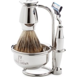 4-Piece Nickel Shaving Set